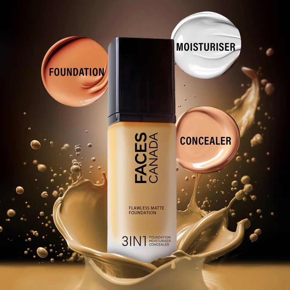 Faces Canada Flawless Matte Foundation (30ml) – Soft Sand