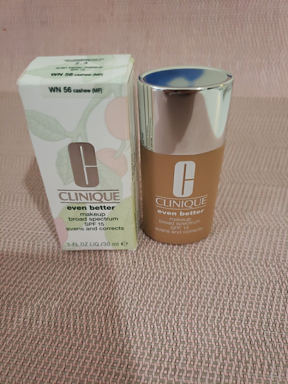 Clinique Even Better Makeup SPF 15 ~ 1oz ~ New In Box WN56 Shades ~ Cashew
