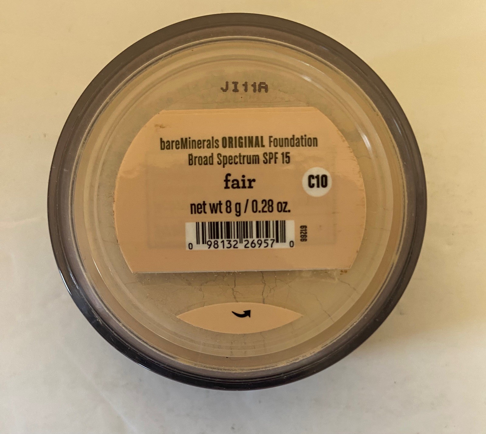 BareMinerals Original Fair C10 Spf 15 Powder Foundation 0.28 oz 8g NEW