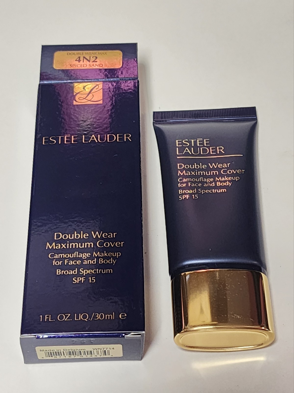 Estee Lauder 4n2 Spiced Sand Double Wear Foundation Maximum Cover Camouflage