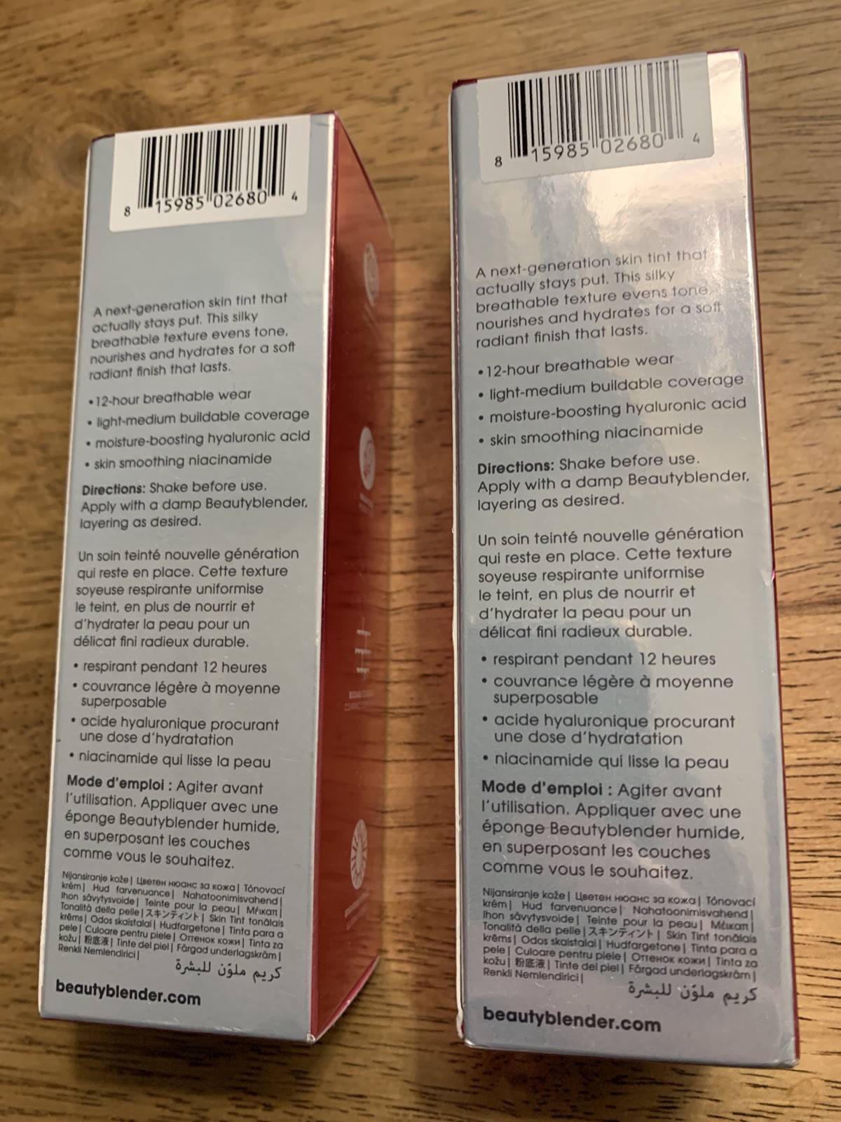 2 Pack Beautyblender Bounce 12-Hour Always on Radiant Skin Tint 30 ml-Deep 2