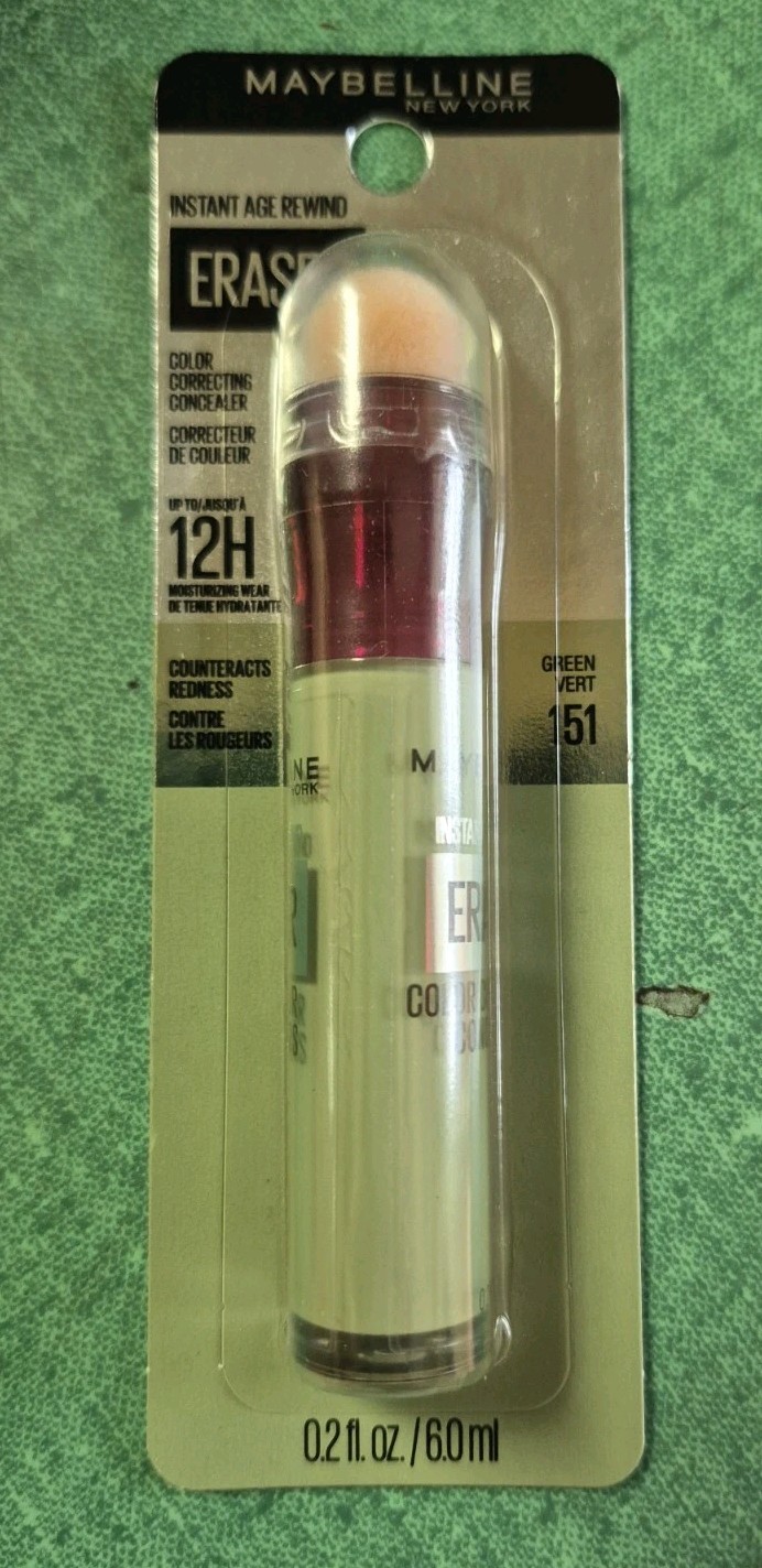 Maybelline Instant Age Rewind Eraser Color Correcting Concealer 151 Green Vert