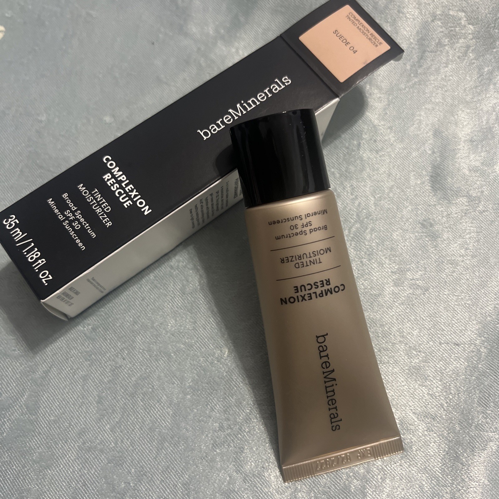 NEW bareMinerals COMPLEXION RESCUE Tinted Moisturizer SPF 30 *SUEDE 04* *NO SEAL