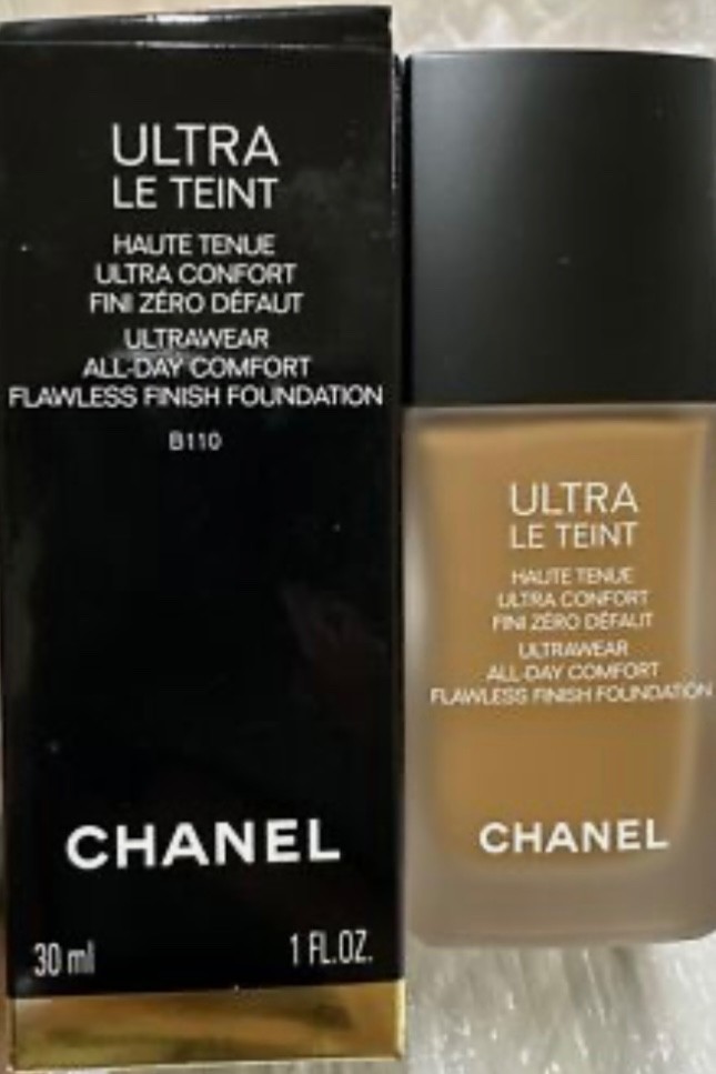 CHANEL ULTRA LE TEINT FLAWLESS ALL DAY FINISH FOUNDATION B110 BNIB FREE US S/H
