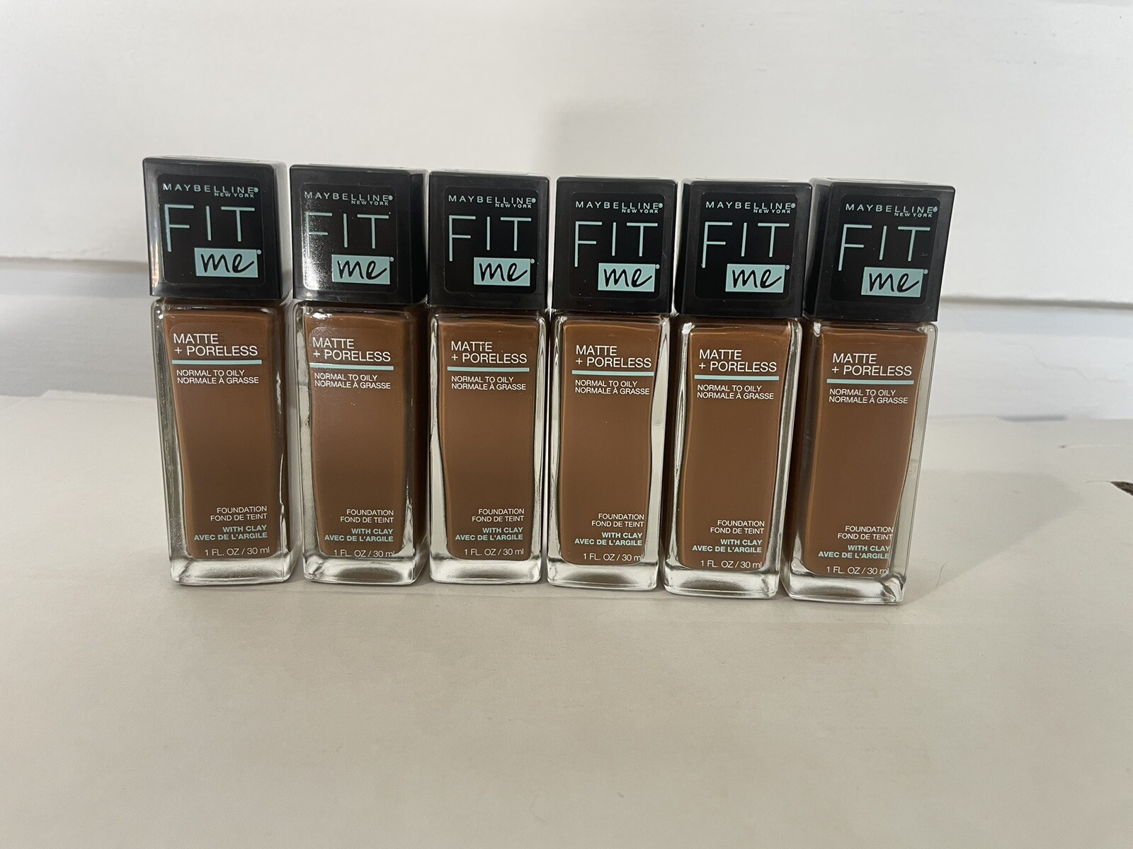 6 Maybelline Fit Me Matte + Poreless Liquid Foundation Makeup 368 Deep Golden