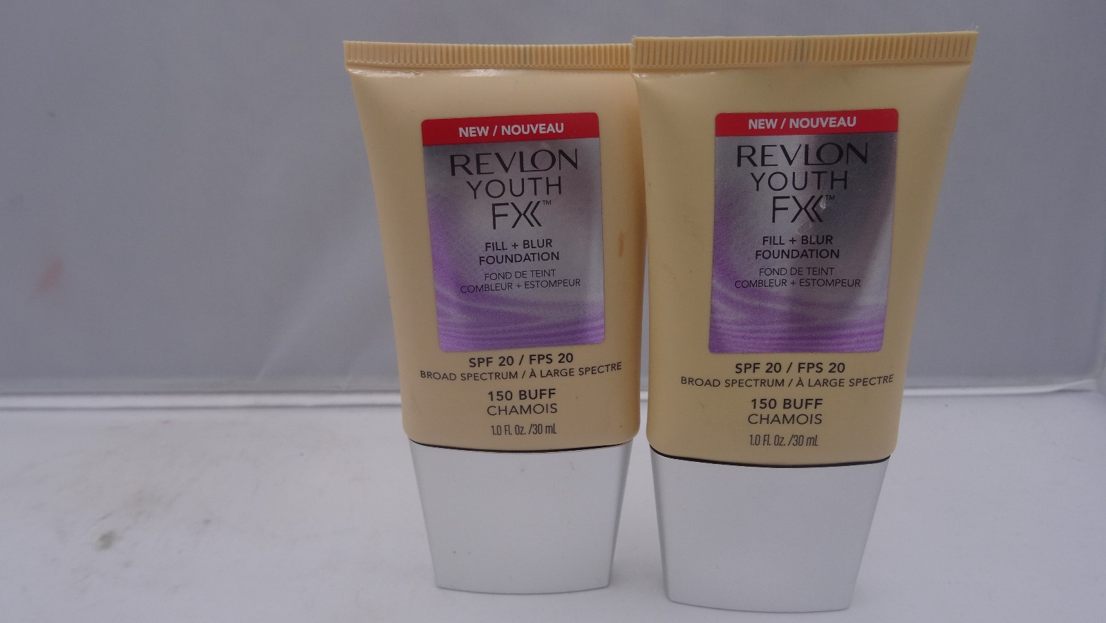 Revlon Youth Fx Fill + Blur Foundation Spf 20 – 150 Buff – Lot Of 2
