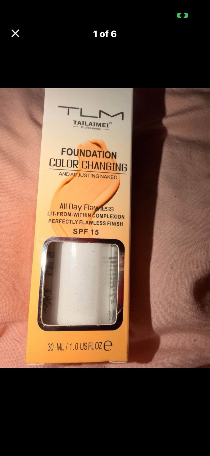 2x- TLM Color Changing Foundation Flawless Color Change SPF15