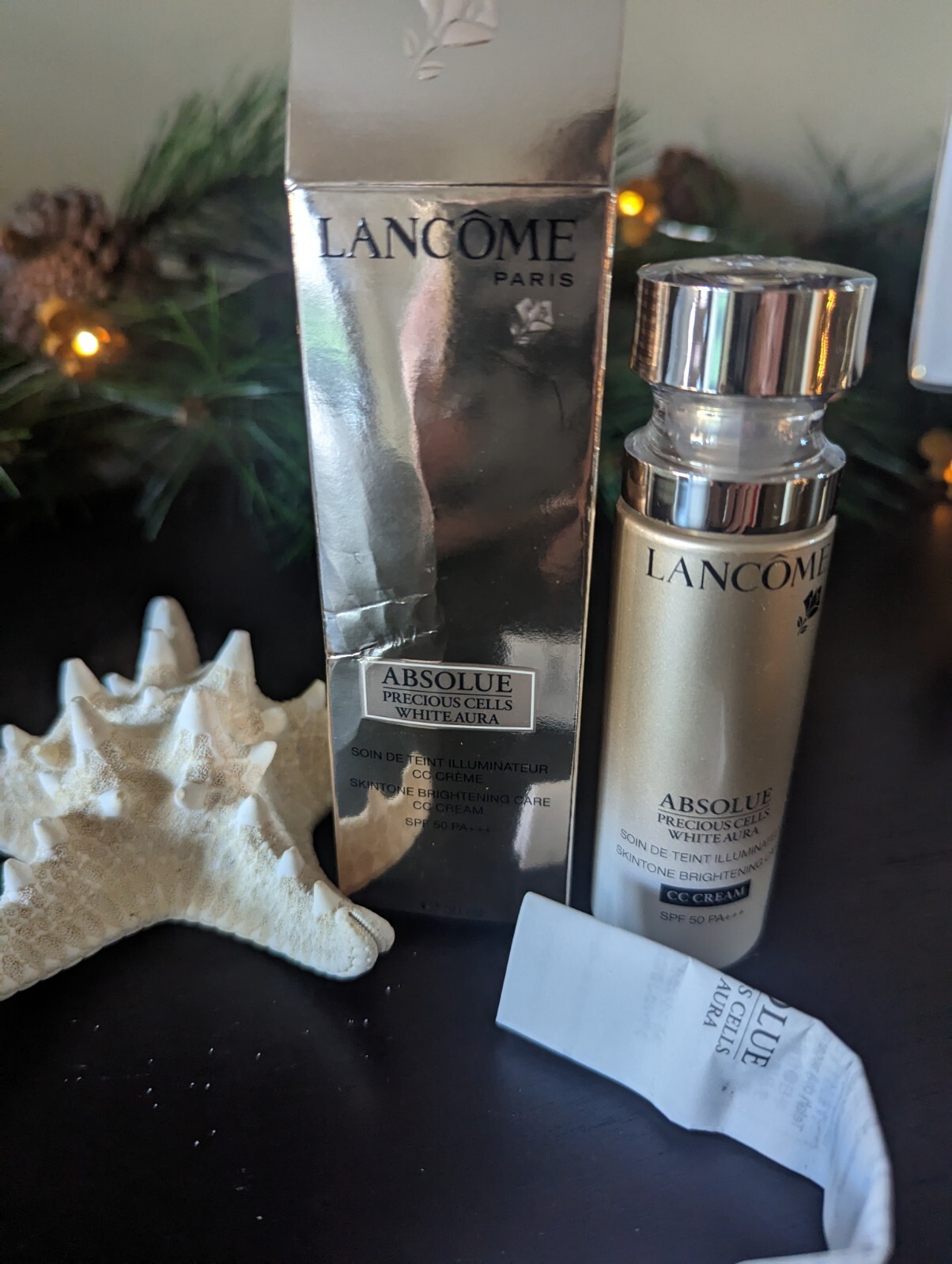 LANCOME Absolue Precious Cells White Aura CC Cream SPF 50 1.01 oz 30 ml NIB