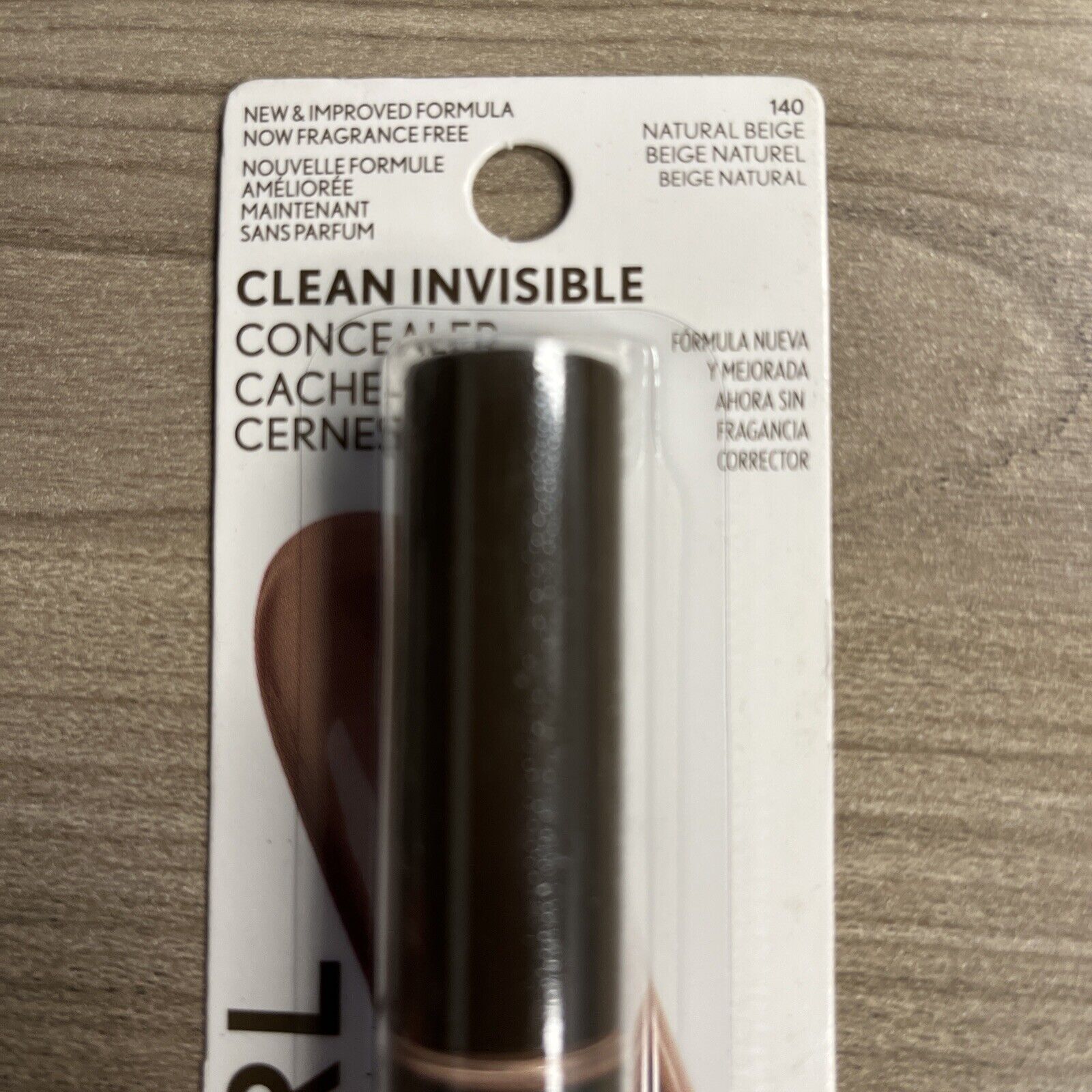 Covergirl Clean Invisible Concealer 140 Natural Beige Fragrance Free Vegan