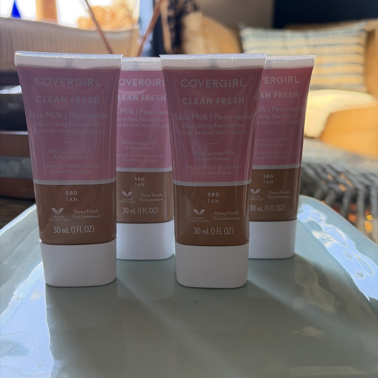 (5) Covergirl Clean Fresh Skin Milk Foundations w/Coconut Milk(30mL/1oz) New;