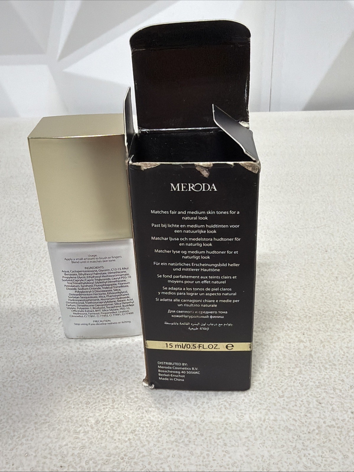 MERODA CHANGING FOUNDATION SPF15 Fair To Medium Skin Tones 15ML 100%AUTHENTIC