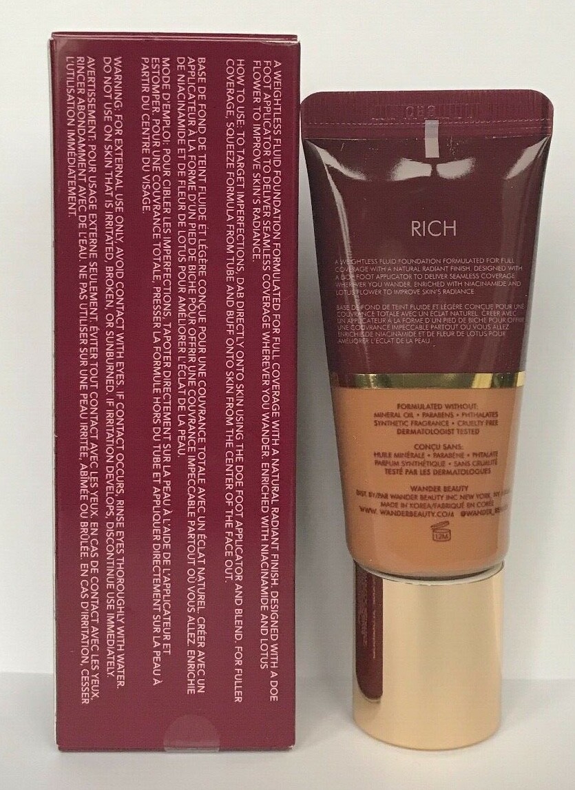 WANDER BEAUTY Nude Illusion Liquid Foundation (RICH) *New-in-box**