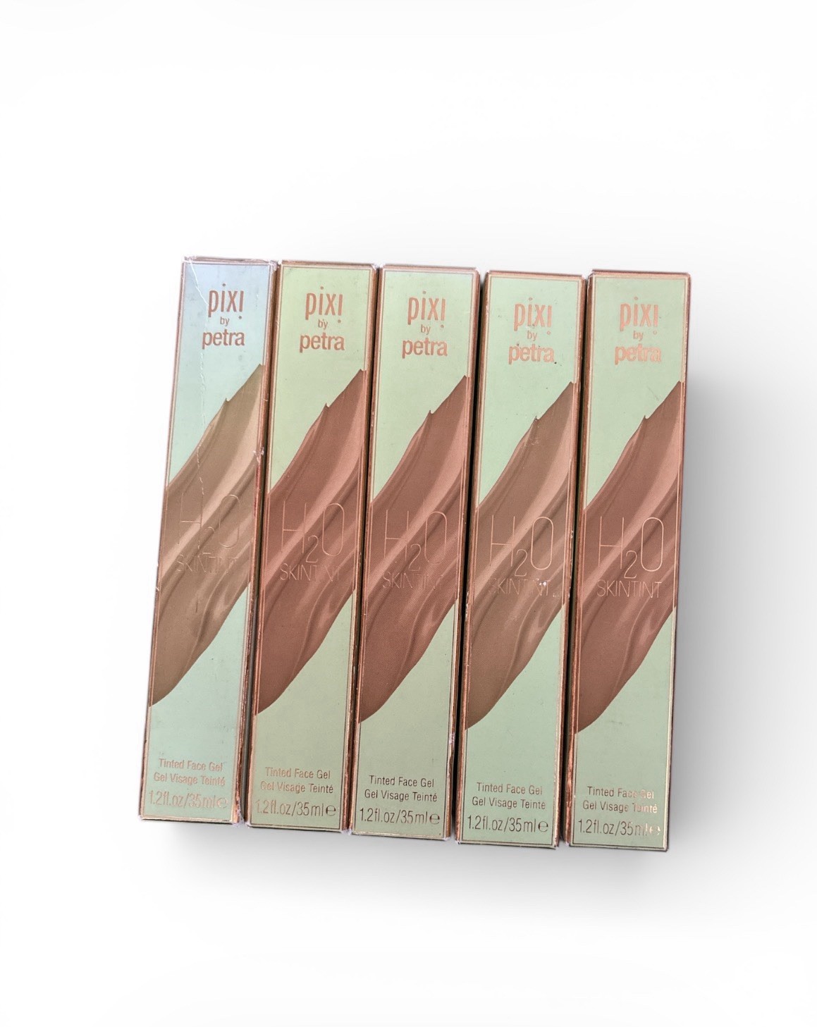 5 PIXI by Petra H2O Skintint Foundation Tinted Face Gel 1.2 fl oz Mahogany