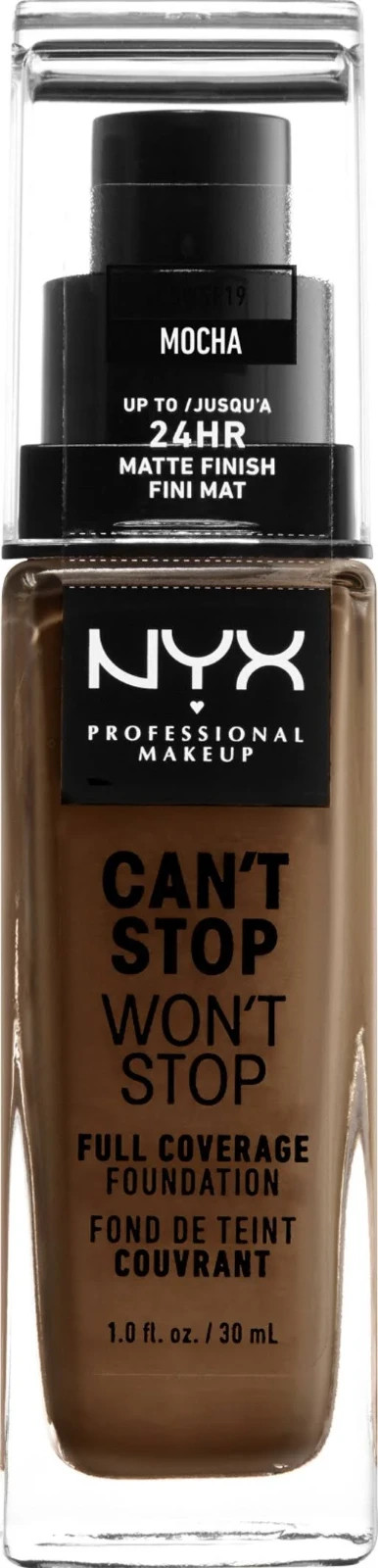 NYX Professional Makeup Can’t Stop Won’t Stop Full Coverage Foundation MOCHA 19