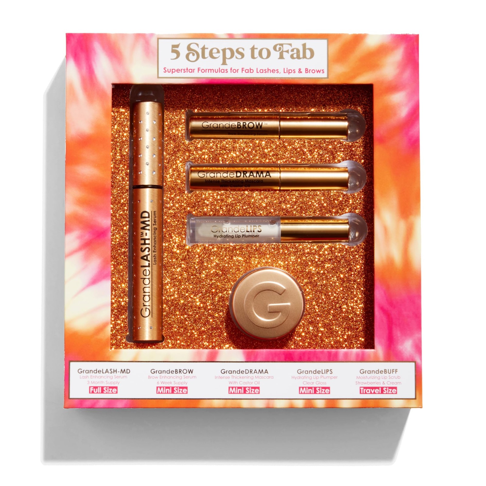 Grande Cosmetics | 5 Steps to Fab Kit | Lash-Brow-Lips Kit |115