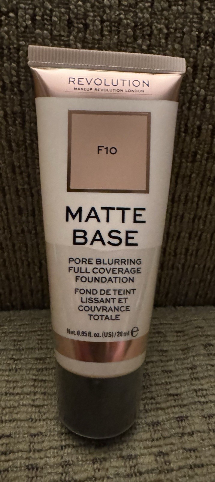 Makeup Revolution Matte Base Foundation F10 Full Coverage Orig – Factory Sealed