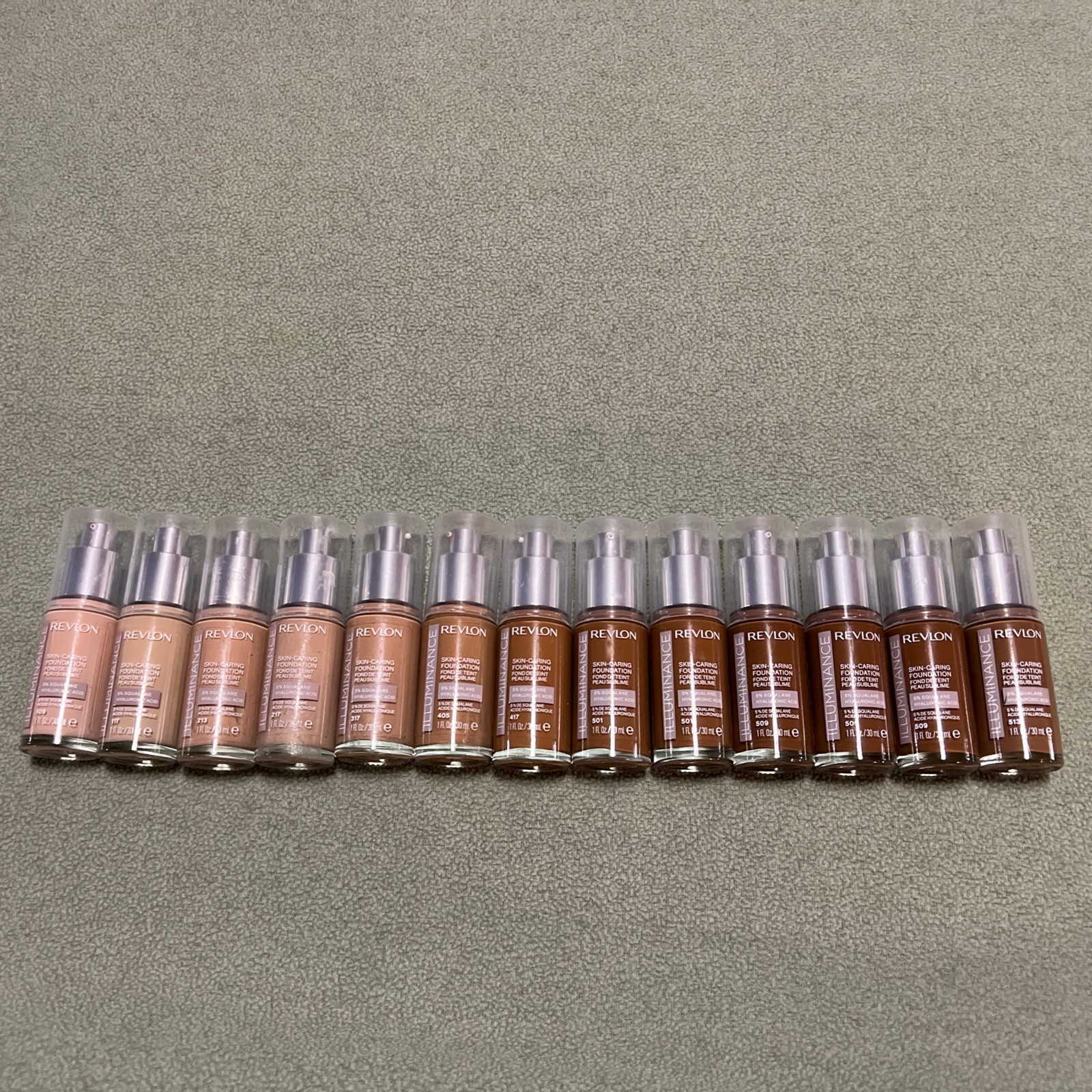 Revlon Illuminance Skin-Caring Liquid foundation Mixed Lot Of 13 ea 1oz Freeship