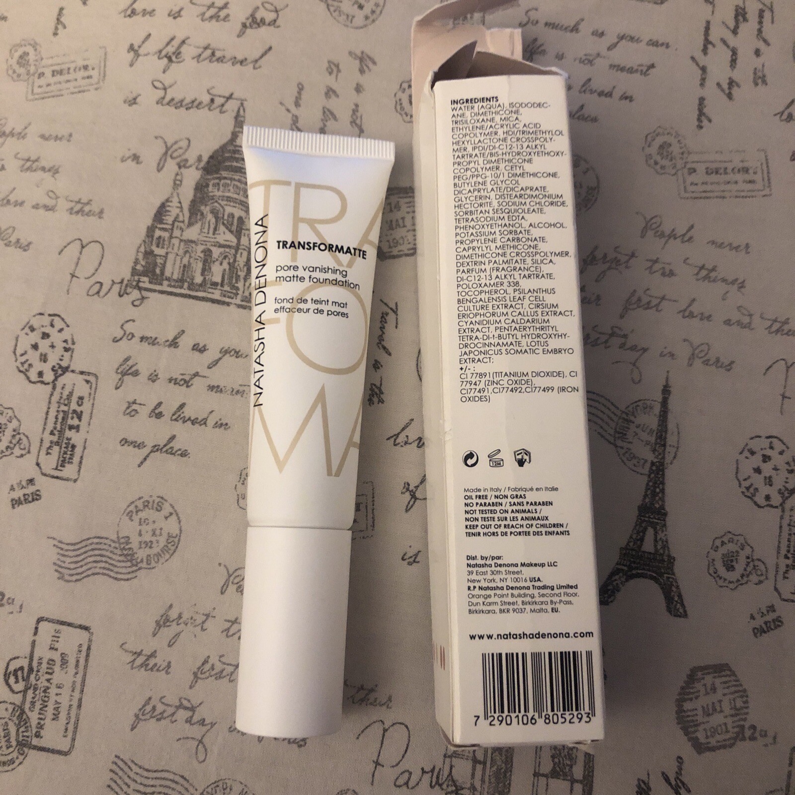 Natasha Denona Transformatte Pore Vanishing Matte Foundation 22W Light Warm NIB