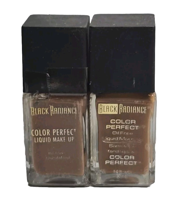 BLACK RADIANCE Color Perfect Liquid Foundation 8412 Cashmere 1oz Ea 2pcs New!!