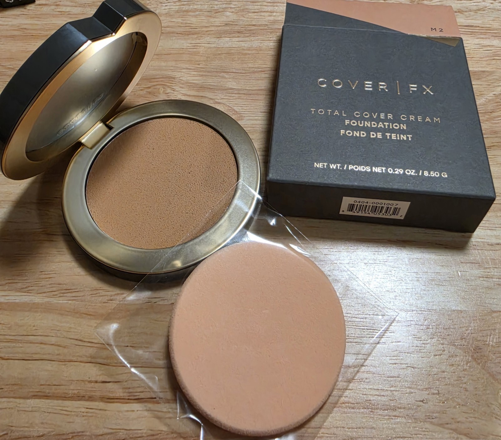 Cover FX Total Cover Cream Foundation *M2 medium neutral*0.29 Oz NIB