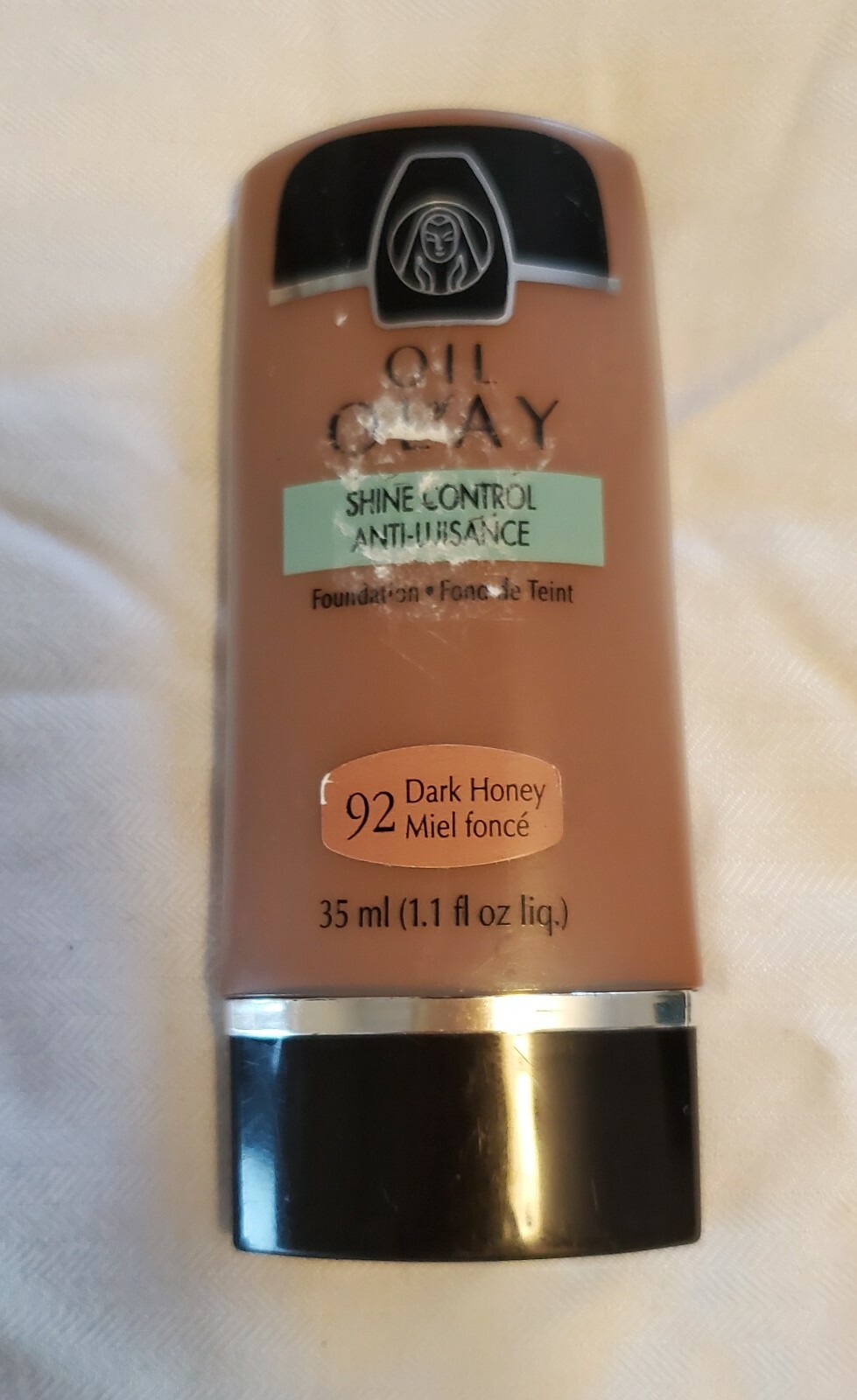 discontinued Oil Of Olay Shine Control Liquid Foundation #92 Dark Honey