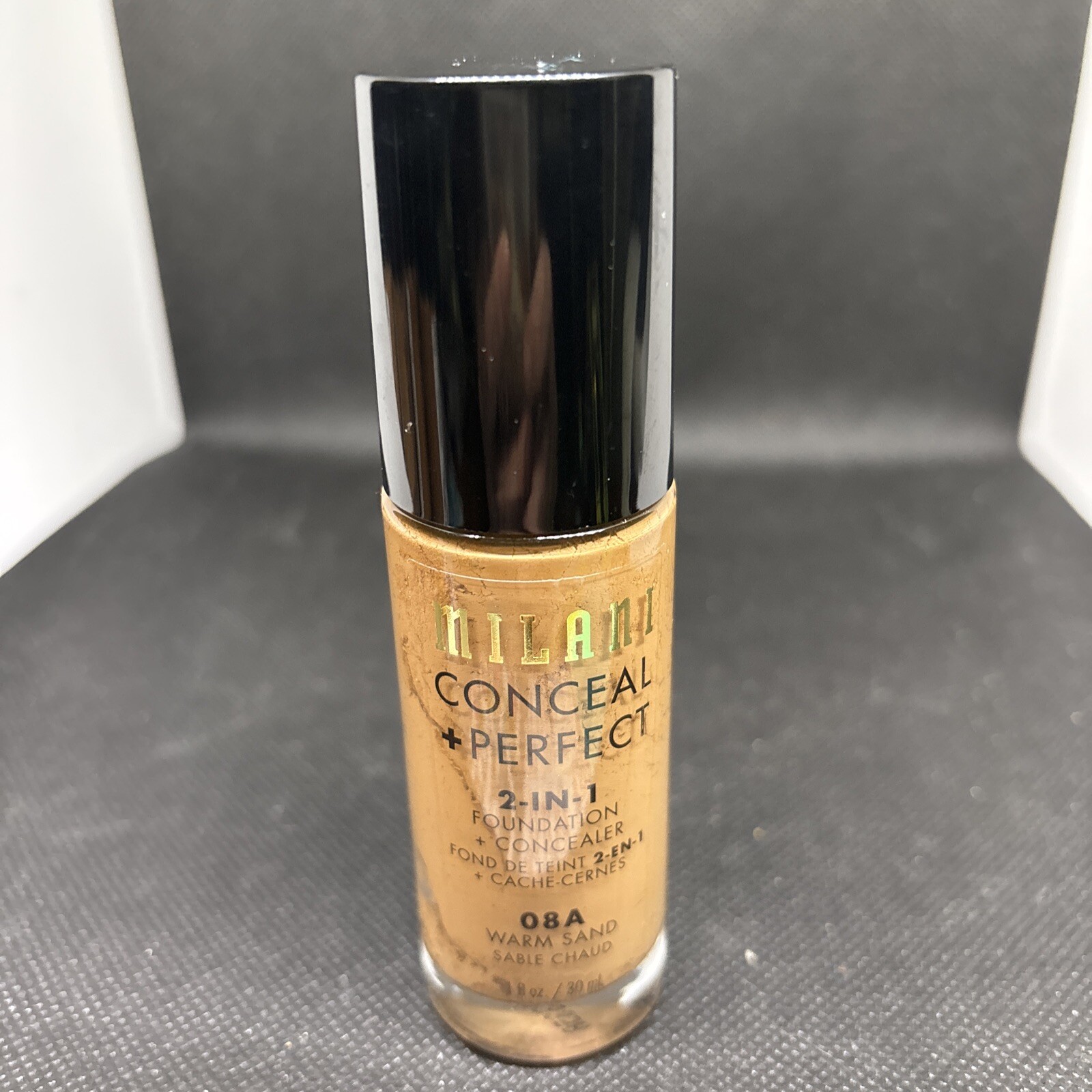 Milani Conceal+Perfect 2-in-1 Foundation, Warm Sand 08A, Foundation And Conceals