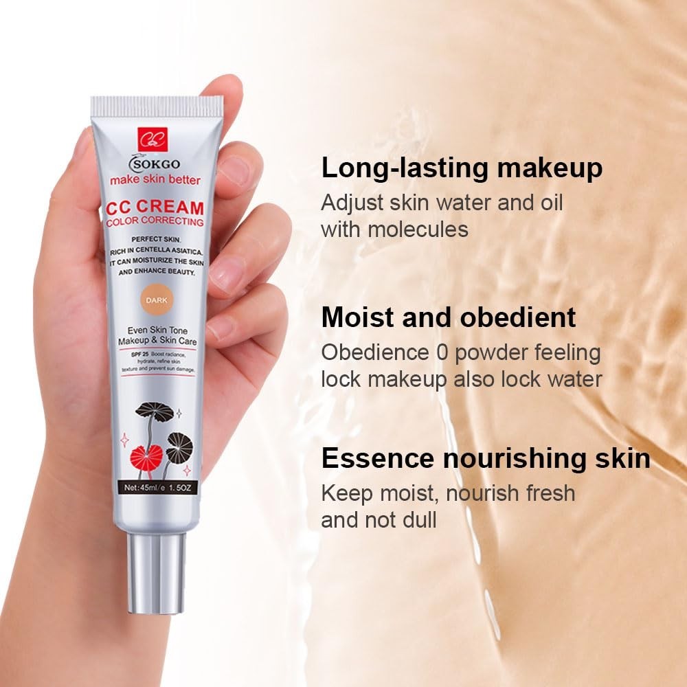 Versatile Color Correcting CC Cream – Full Coverage, Hydration & Sun Protection