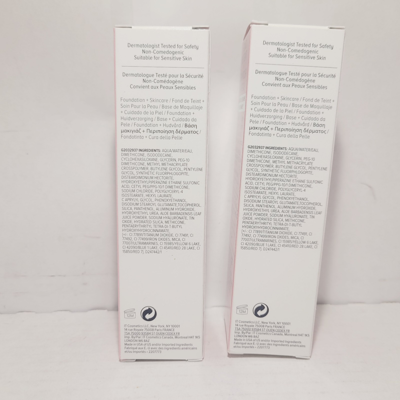 2 it Cosmetics Foundation + Skincare (Light Cool 20) Natural Radiant Finish