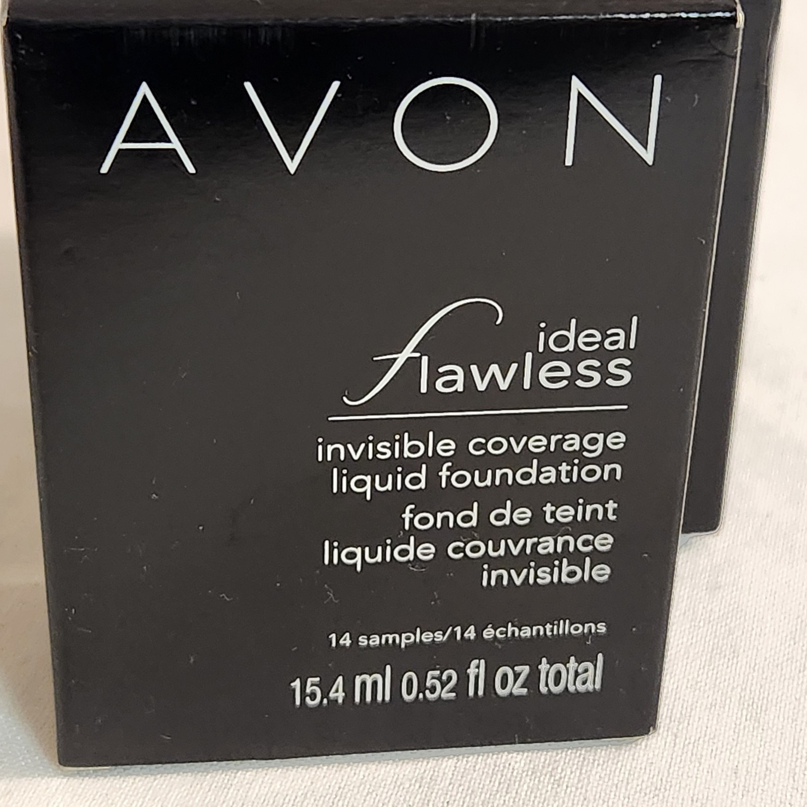 3 12 sample Boxes Avon Ideal Flawles Invisible Coverage Liquid Foundation Deep