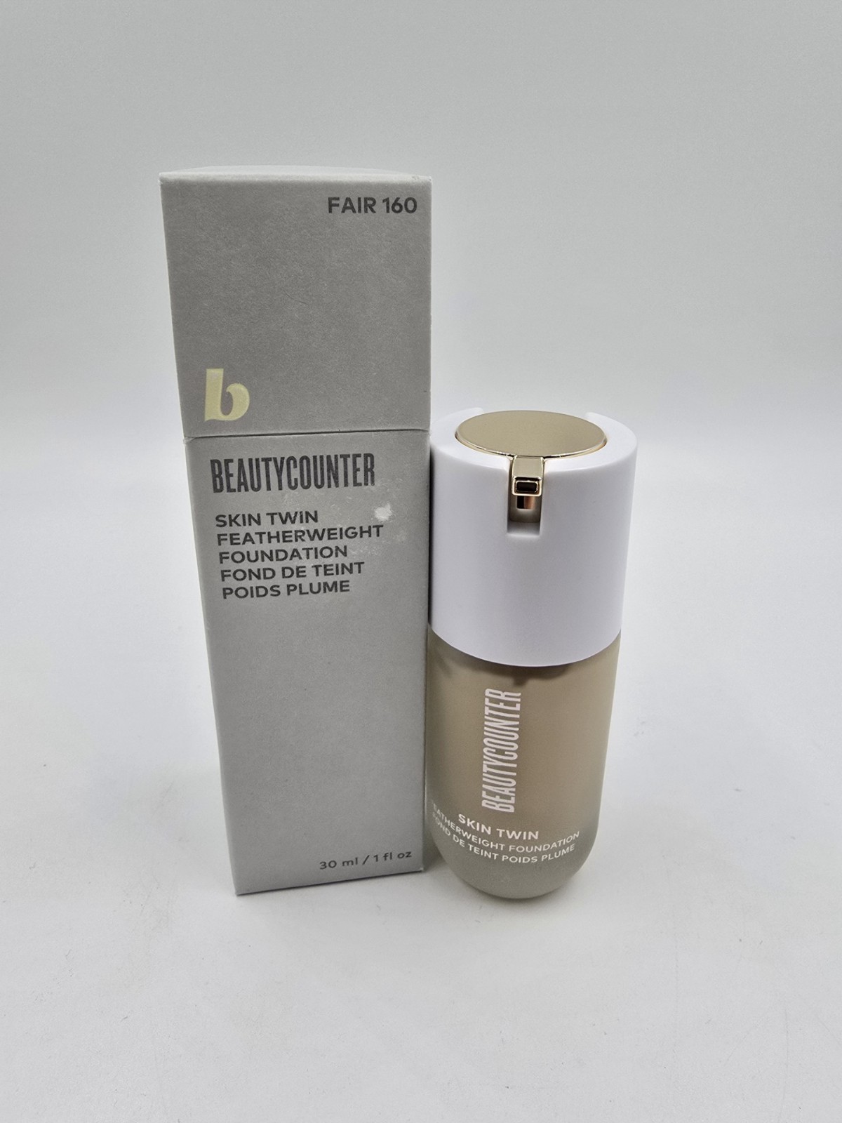 BEAUTYCOUNTER Skin Twin Featherweight Foundation 1 Fl Oz Fair 160 NIB
