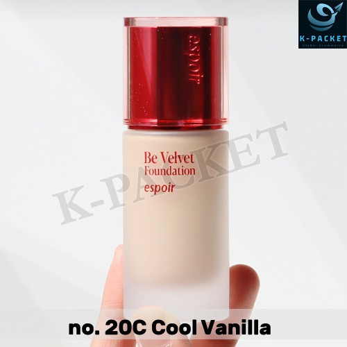 ESPOIR Be Velvet Foundation 30g #20C Cool Vanilla Korean Seller KOREA MADE NEW