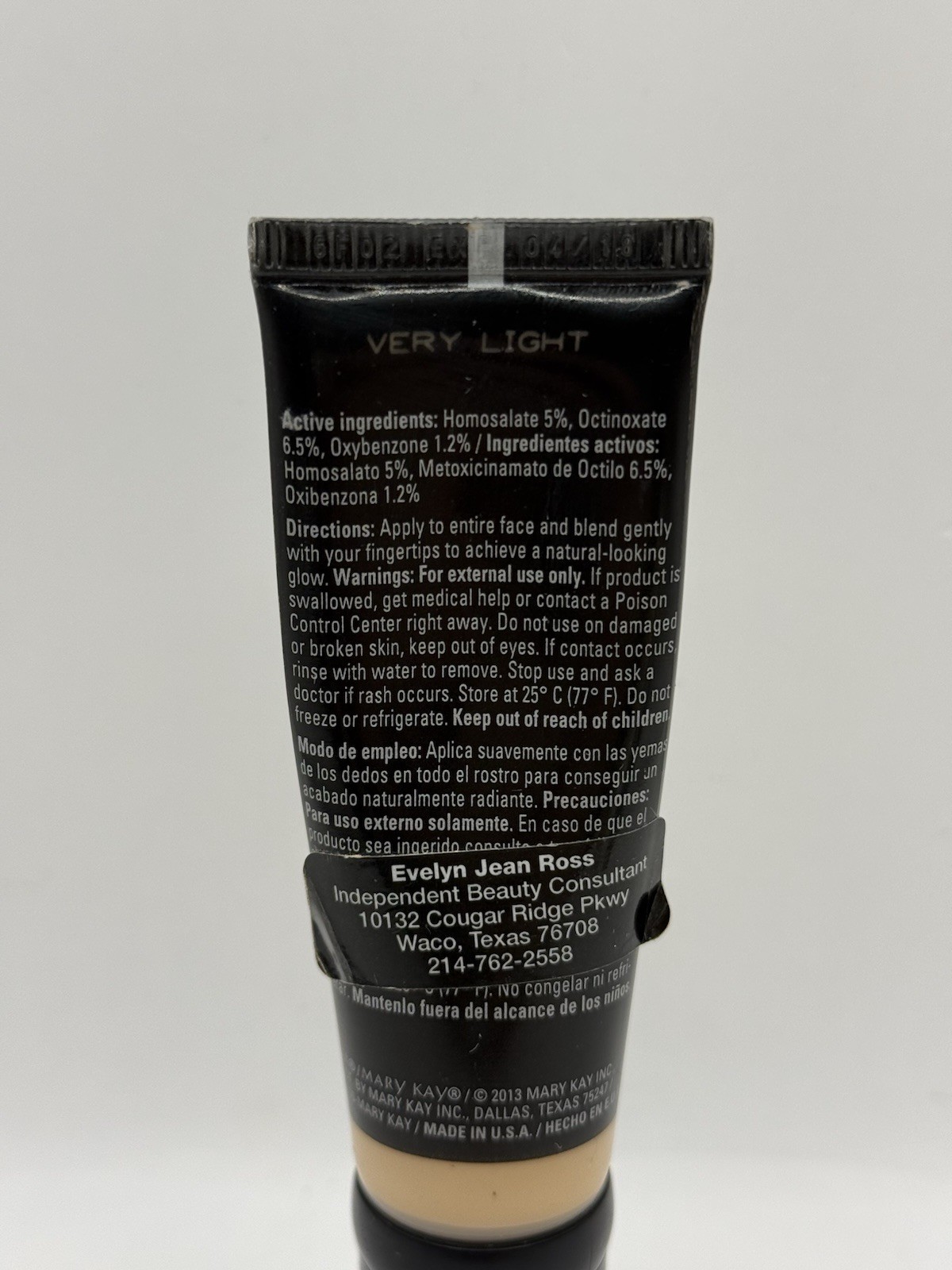 Mary Kay CC Cream VERY LIGHT Broad Spectrum SPF 15 Sunscreen Retired No Box