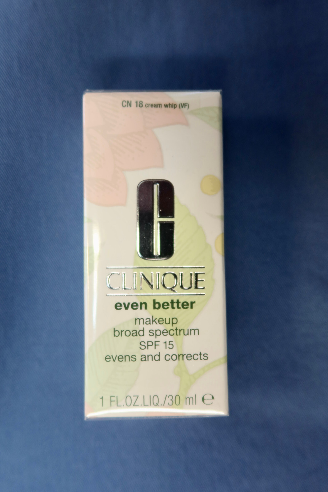 Clinique Even Better Makeup Broad Spectrum Foundation – CN 18 – Cream Whip (VF)