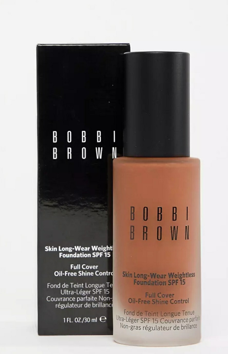 NiB Bobbi Brown Long-Wear Weightless Foundation SPF 15 Full Size Chestnut 9