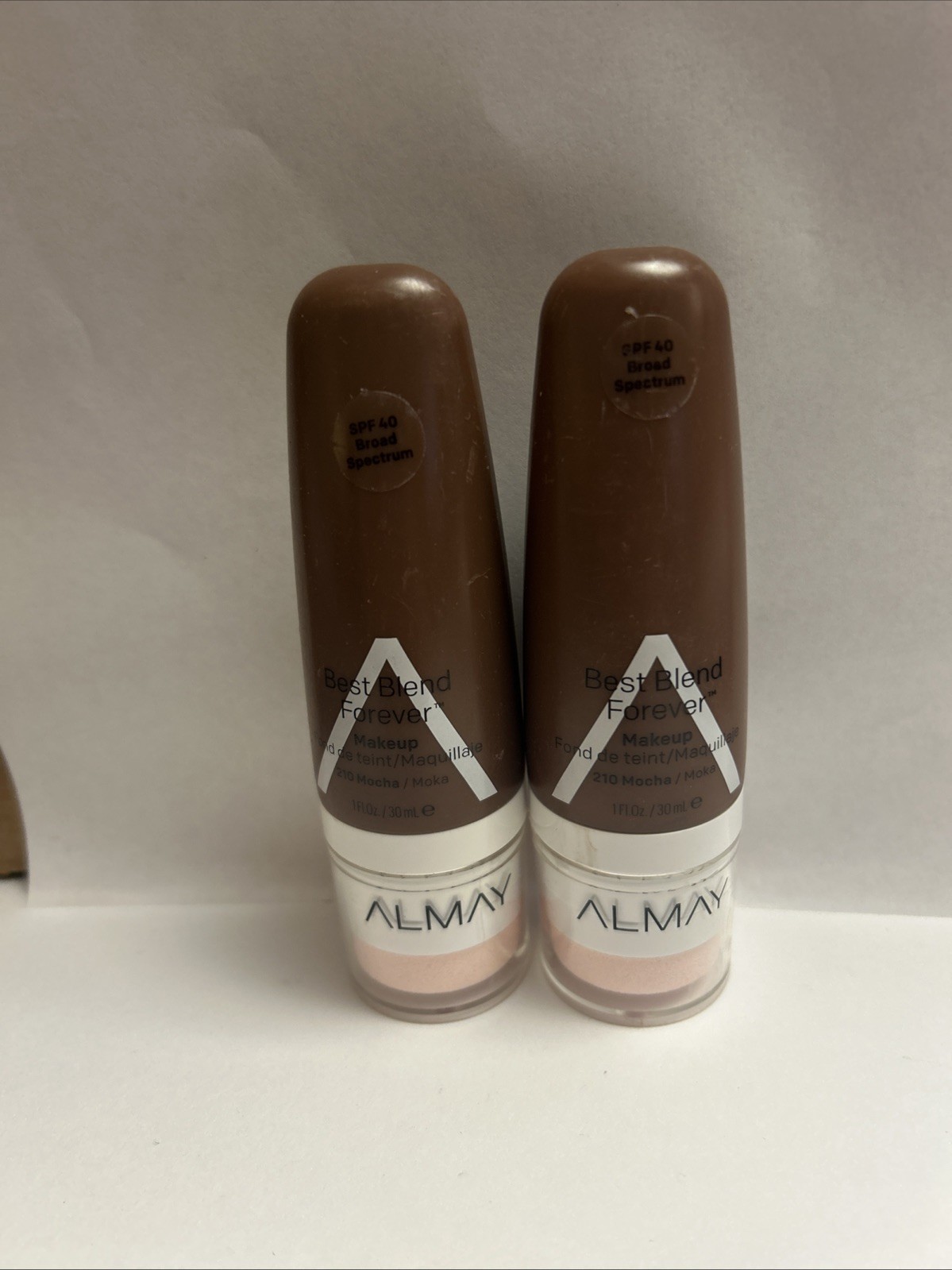 Almay Best Blend Forever Foundation SPF 40 210 Mocha 1oz Ea 3 pcs