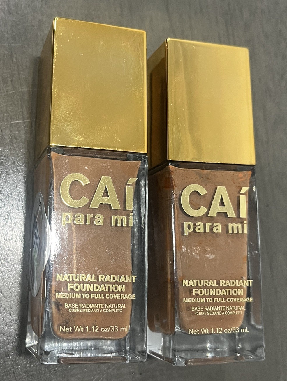 Cai Para Mi Natural Radiant Foundation #C10179 Mocha Size 1.12 oz. Lot of 2 NEW