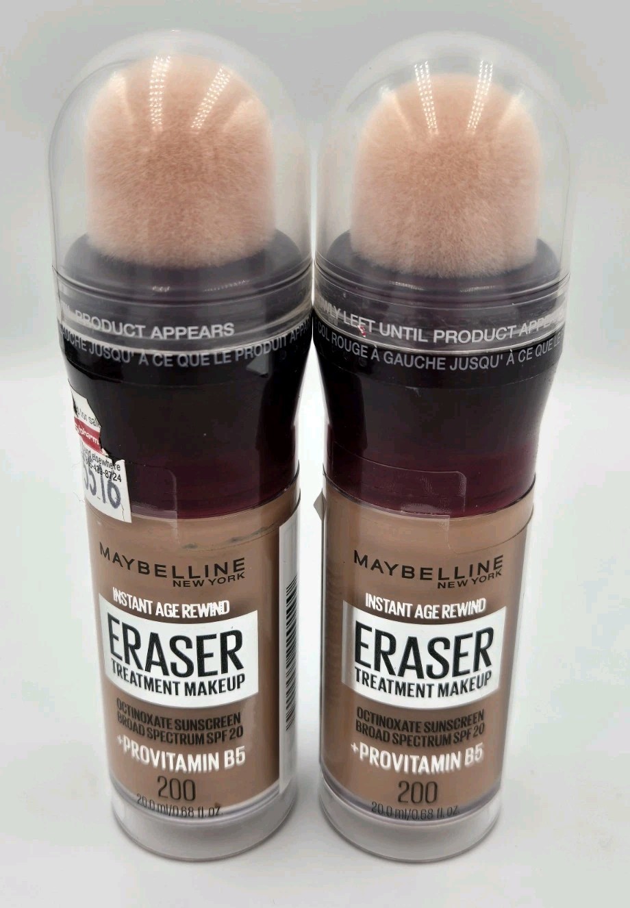 2 PACK Maybelline Instant Age Rewind Eraser Makeup Creamy Natural 200 Exp 12/25
