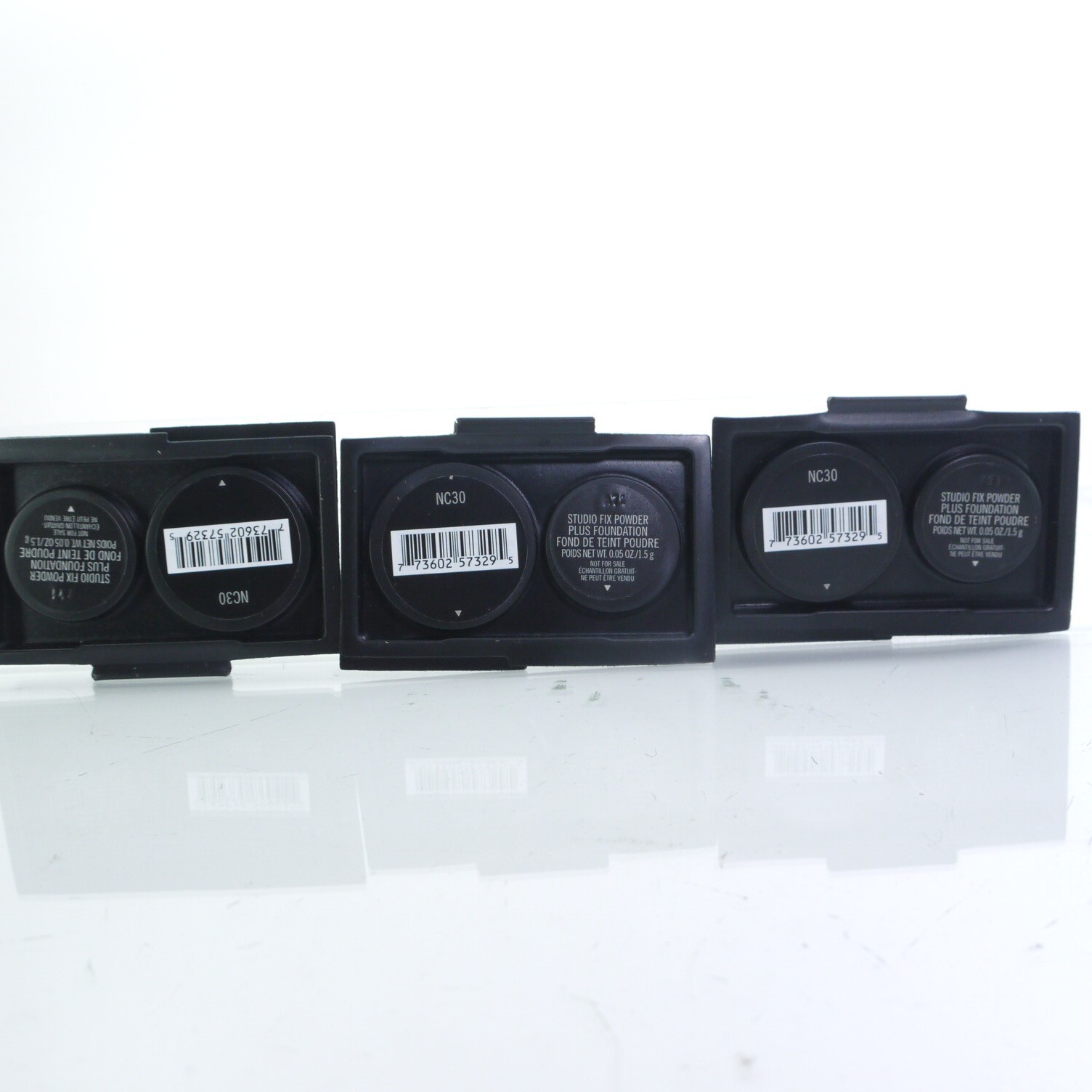 10X MAC Studio Fix Powder Plus Foundation ALL SAMPLE SIZE 1.5G EACH ALL IN NC30