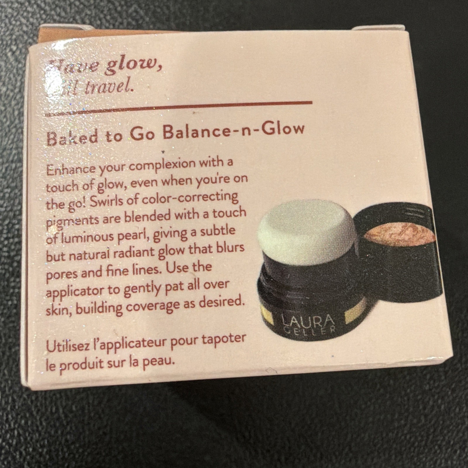 Laura Geller Baked To Go Balance -N- Glow -PORTABLE ILLUMINATING FOUNDATION- Med