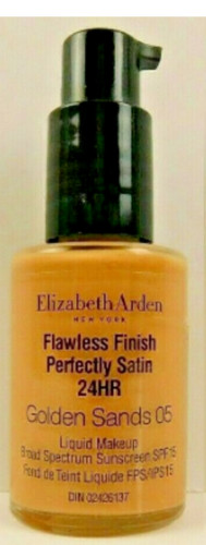 Elizabeth Arden Flawless Finish Perfectly Satin 24 Hr – 05 Golden Sands – NEW