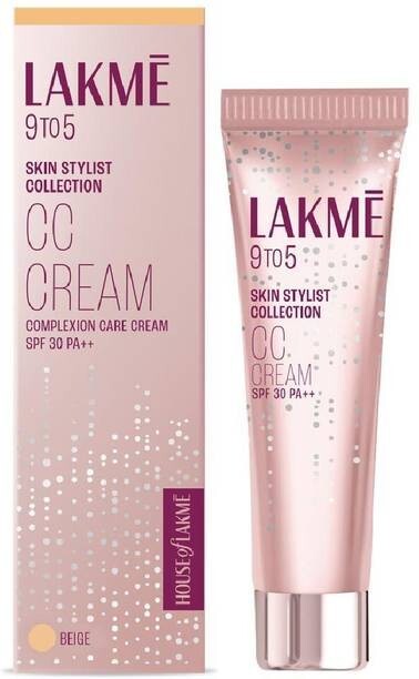 Lakmé 9 to 5 CC Cream Beige Foundation (Biege, 20 g) free shipping
