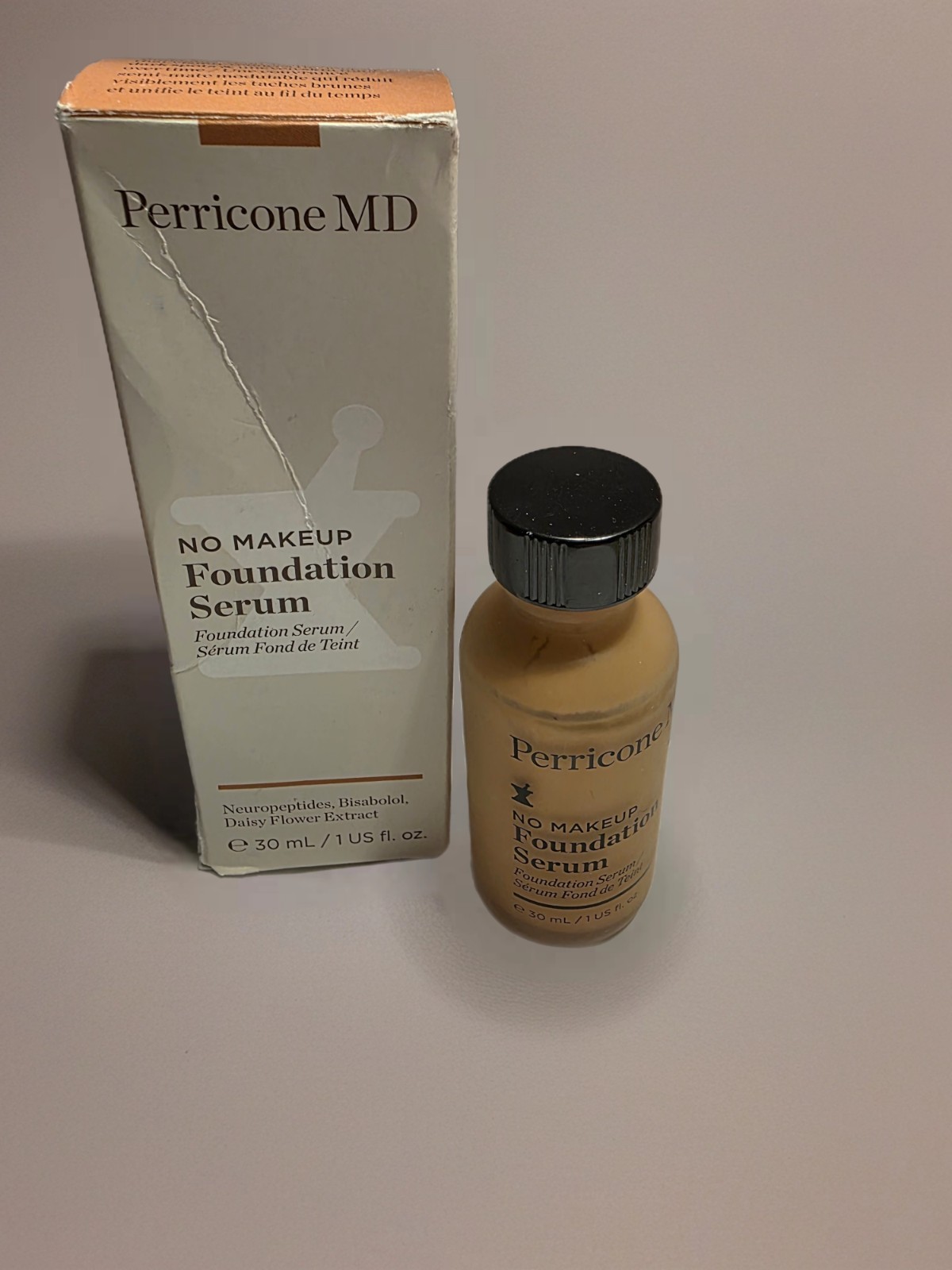 Perricone MD No Makeup Foundation Serum 1 fl oz Shade Nude **NO DROPPER**