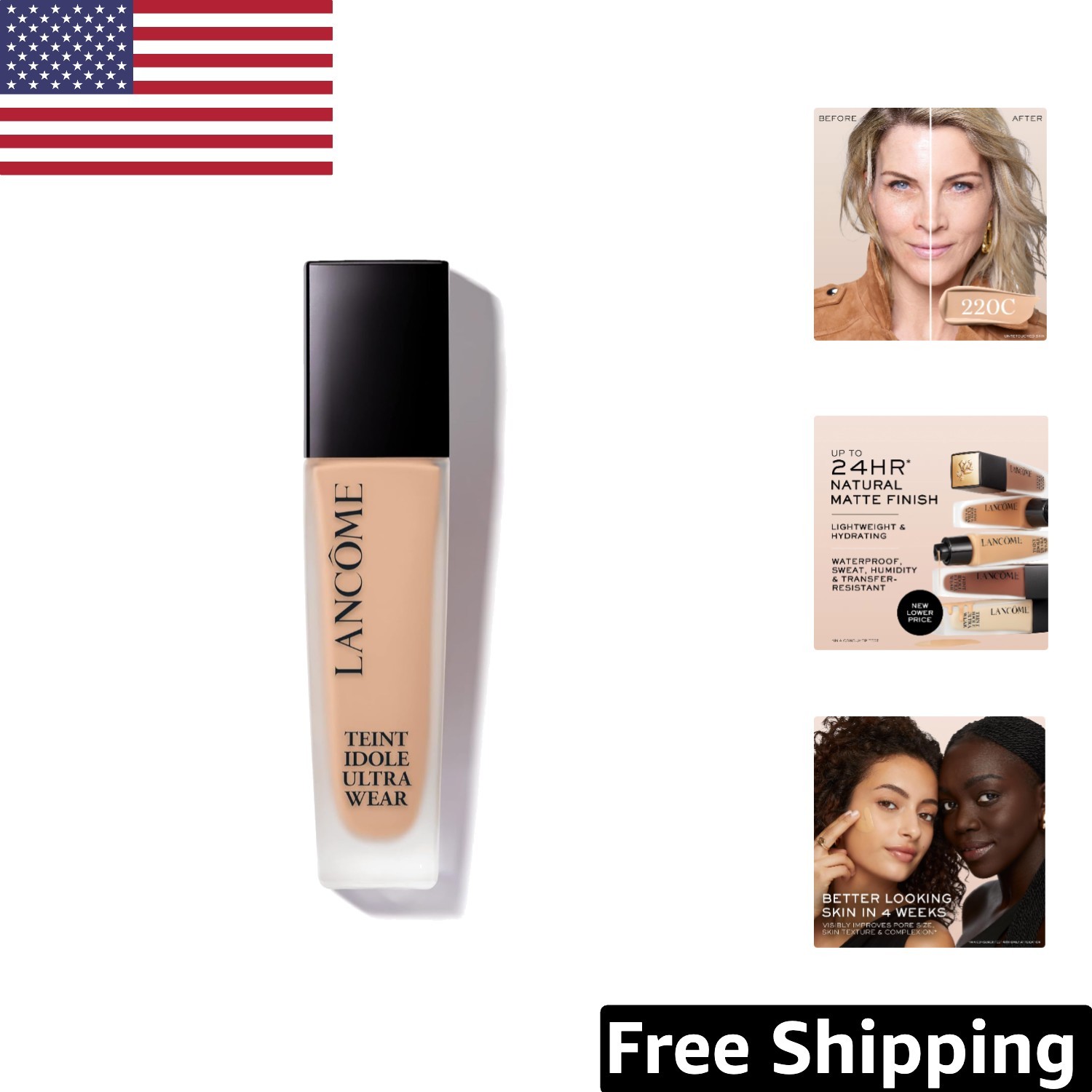 66 Shades of Natural Matte Foundation – 24HR Longwear, Ideal for Acne-Prone Skin