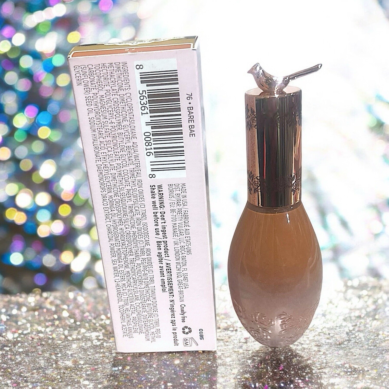 PRETTY VULGAR Cool AF Lava Water Foundation 35 ml in 76 Bare Bae 1.18 fl oz NIB