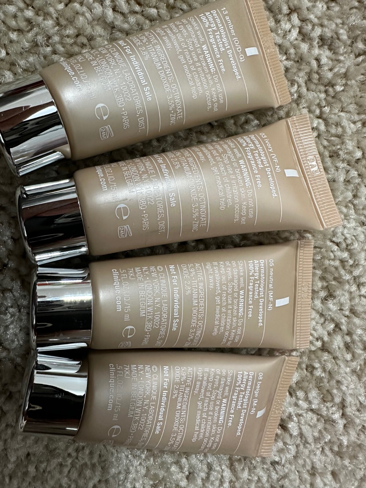 Clinique Even Better Makeup broad spectrum 15ml 0.5OZ sample tubes choose shades