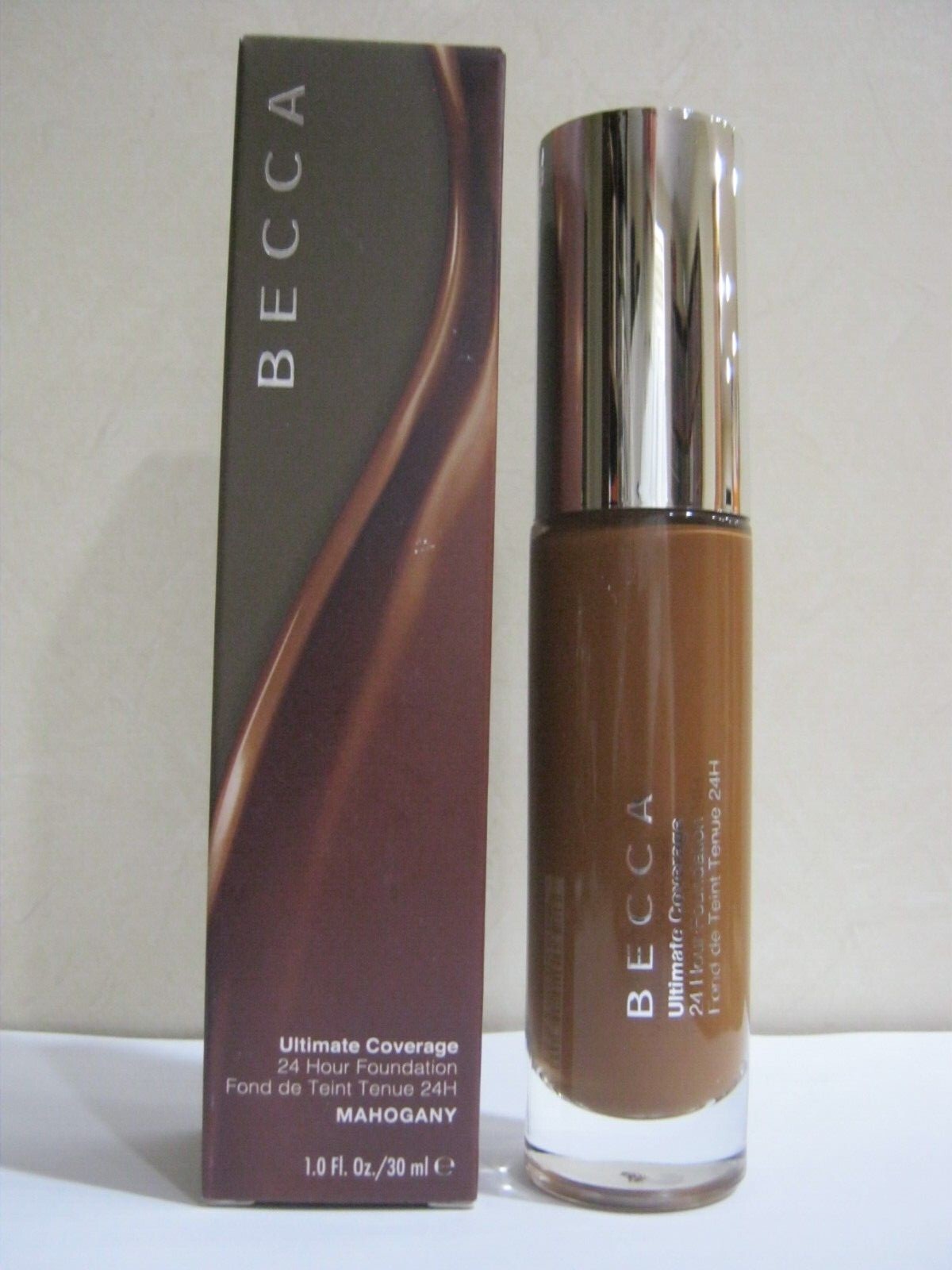 Lot Of (2) Becca ~ Ultimate Coverage 24hr Foundation – 1 Oz. – Color MAHOGANY