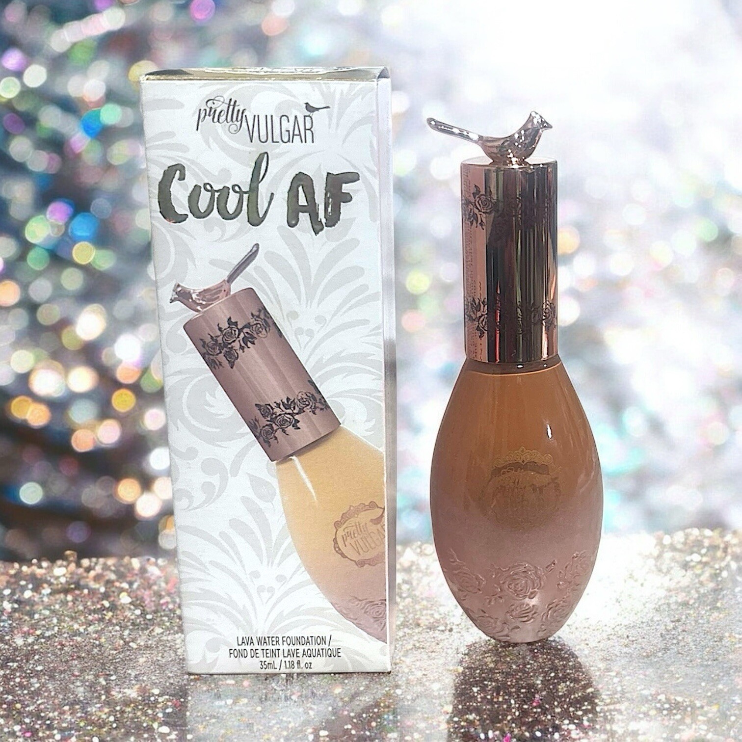 PRETTY VULGAR Cool AF Lava Water Foundation 35 ml in 76 Bare Bae 1.18 fl oz NIB