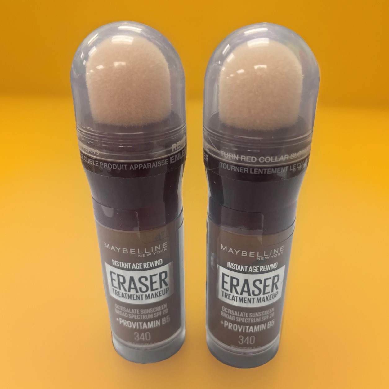 Maybelline Instant Age Rewind Eraser Treatment Makeup 340 Foundation Lot Of 2
