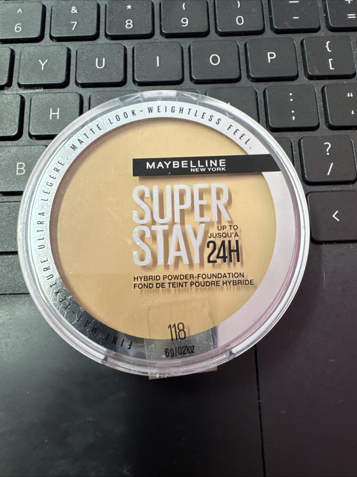 MAYBELLINE SUPER STAY up to 24HR HYBRID POWDER-FOUNDATION #118 NEW / SEALED