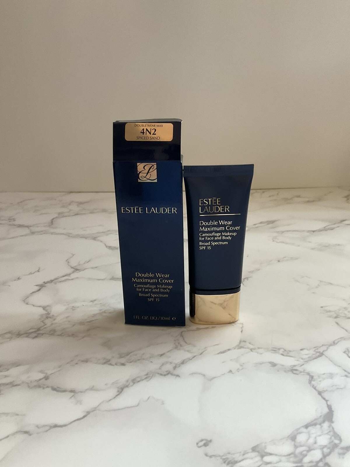 Estée Lauder Double Wear Maximum Cover Foundation – 4N2 Spiced Sand, 1 fl oz